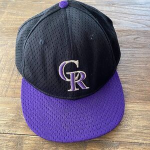 Colorado Rockies MLB New Era 59Fifty Authentic Collection Cap Hat 7 7/8 Fitted